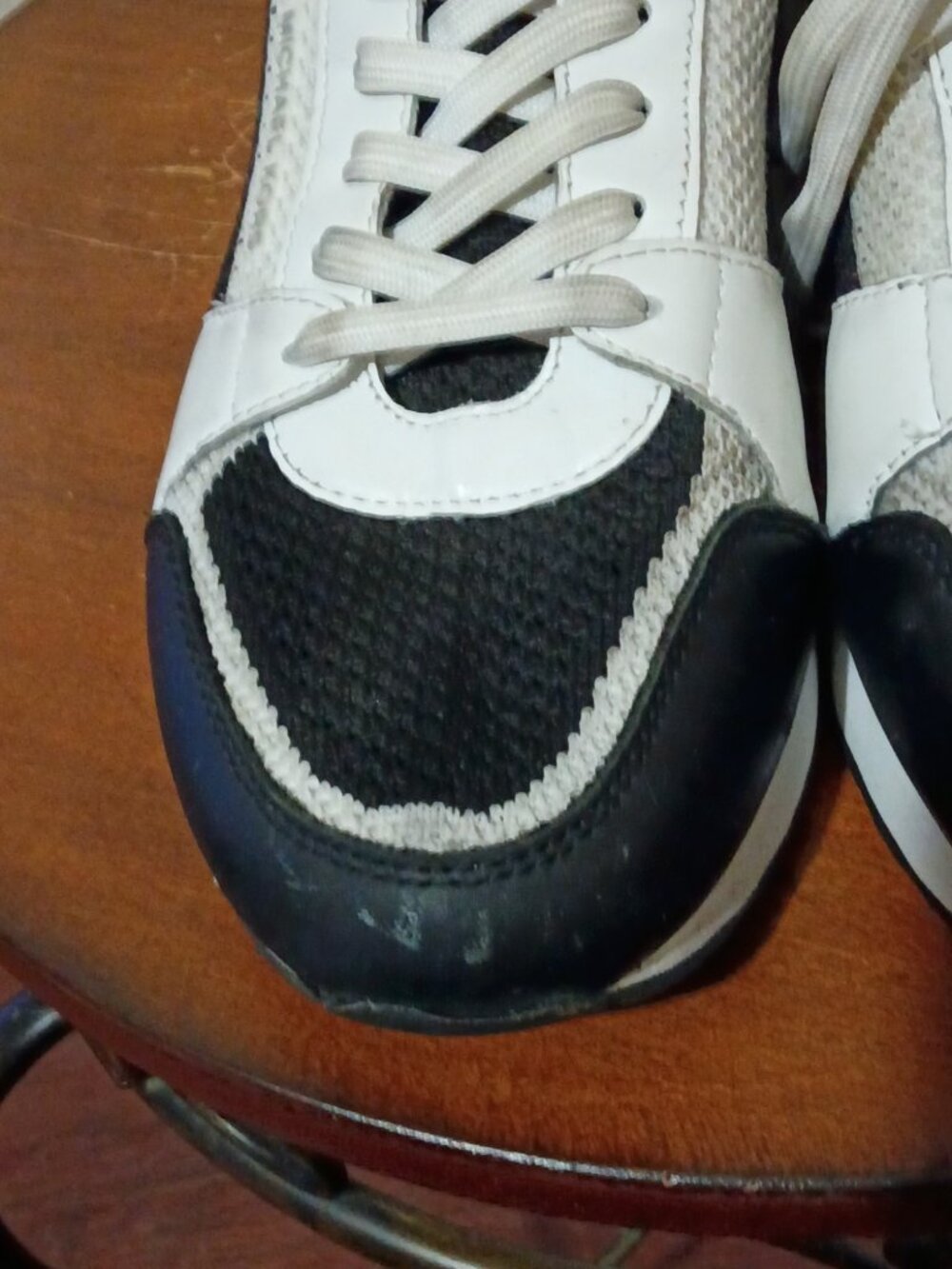 Michael Kors Billie White Gold Olive Leather Mesh Sneakers Women's Size 10M - Picture 5 of 14